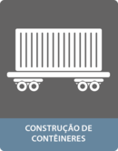 Colagem na construção de contentores