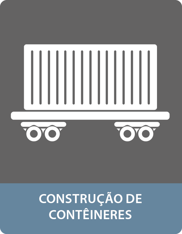 Colagem na construção de contentores