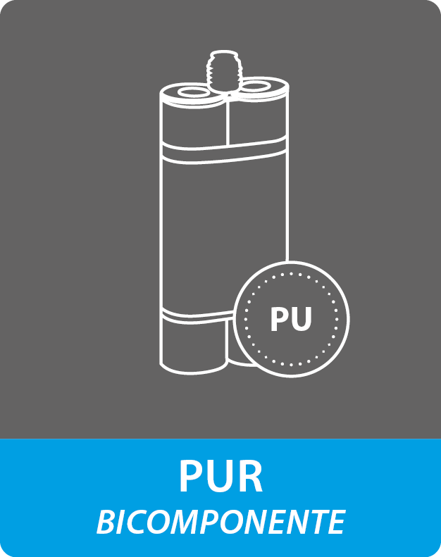 Colas de reação PUR de 2 componentes