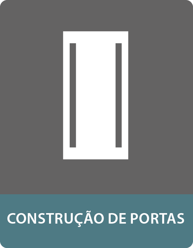 Painéis sanduíche para a construção de portas