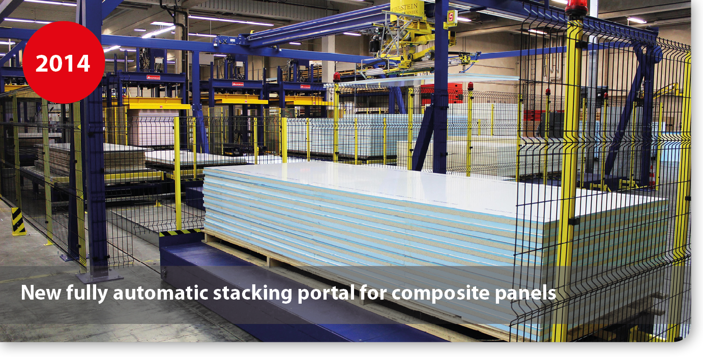 New fully automatic stacking portal for composite panels