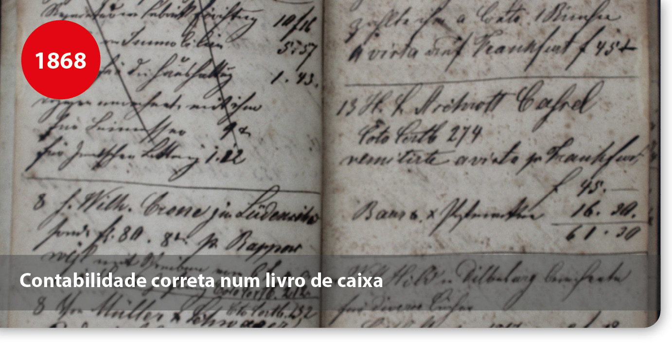 Livro de caixa de 1868